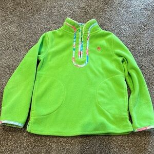 Girls size 5 Lilly Pulitzer green fleece